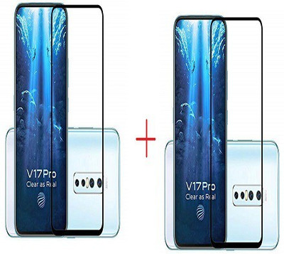 NIMMIKA ENTERPRISES Tempered Glass Guard for vivo v17 pro tempered glass 11d(Pack of 2)