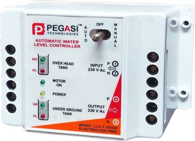 PEGASI Electrolysis Free Fully Automatic Water Level Controller and Indicator for Up and Down Tank with Dry Run Protection Wired Sensor Security System