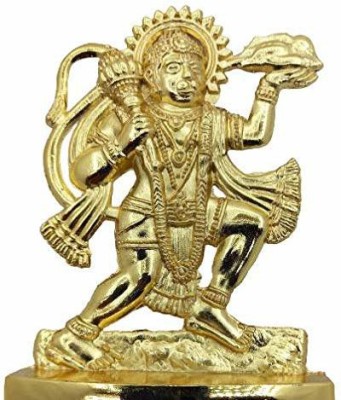 SBBCO Hanuman Ji murti for Car Dashboard, Religious Balaji statue for Home and Office Decorative Showpiece  -  12.21 cm(Metal, Gold)