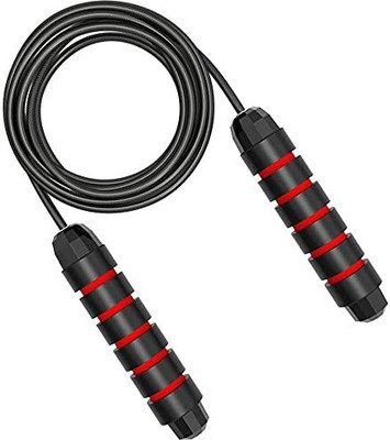ADONYX Tangle Free Adjustable Jump SKIPPING ROPE with Ball Bearing Memory Foam Handles Ball Bearing Skipping Rope(Length: 270 cm)