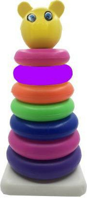 JVTS Educational Teddy Stacking Ring Big(7 Rings). Let Your Child Learn Different Colours(Multicolor)