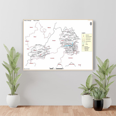BRITISH TERMINAL 30 cm Mahisagar DISTRICT Kadana TALUKA Self Adhesive Sticker(Pack of 1)