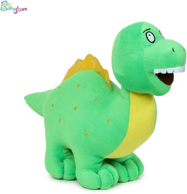Babyjoys Stuffed Dinosaur Small Soft Toy Plush Quality  - 20 cm(Green, Yellow)
