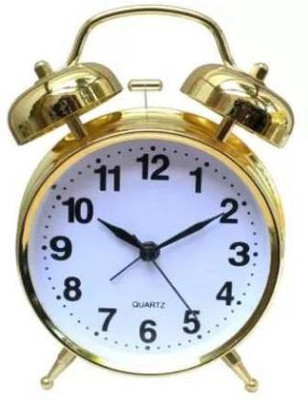 Stovac Sales Analog golden and white Clock