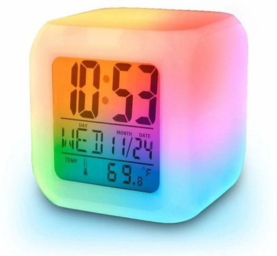 Gadgetspoint Digital Multicolor Clock