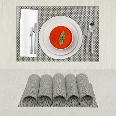 Matworks by Bathla Rectangular Pack of 6 Table Placemat(Multicolor, PVC)