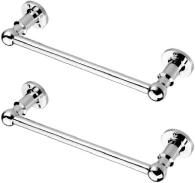 deeplax TARZAN TOWEL ROD/TOWEL HOLDER/TOWEL STAND/TOWEL HANGER/TOWEL RACK/TOWEL BAR/TOWEL RING (CHROME FINISHED) 18 INCHES (1.5 FEET) SET OF 2 PCS silver Towel Holder(White Metal, Stainless Steel) deeplax TARZAN TOWEL ROD/TOWEL HOLDER/TOWEL STAND/TOWEL HANGER/TOWEL RACK/TOWEL BAR/TOWEL RING (CHROME FINISHED) 18 INCHES (1.5 FEET) SET OF 2 PCS silver Towel Holder(White Metal, Stainless Steel)