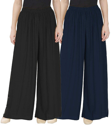 Cloud Star Regular Fit Women Blue, Black Trousers