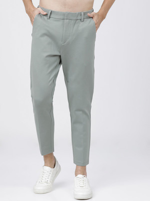 HIGHLANDER Slim Fit Men Green Trousers