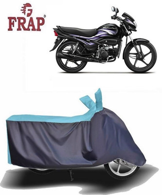 Frap Two Wheeler Cover for Hero(Super Splendor, Blue, Grey)
