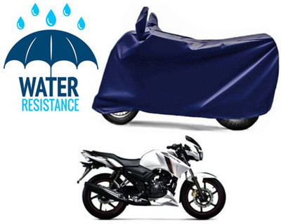 RONISH Waterproof Two Wheeler Cover for TVS(Apache RTR 160 4V, Blue)