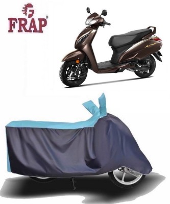 Frap Two Wheeler Cover for Honda(Activa 6G, Blue, Grey)