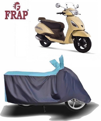 Frap Two Wheeler Cover for TVS(Jupiter classic, Blue, Grey)