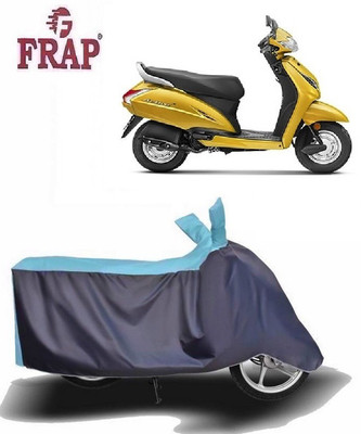 Frap Two Wheeler Cover for Honda(Activa 5G, Blue, Grey)