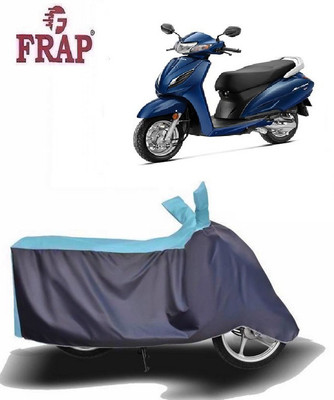 Frap Two Wheeler Cover for Honda(Activa, Blue, Grey)
