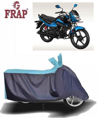 Frap Two Wheeler Cover for Hero(Splendor I Smart, Blue, Grey)