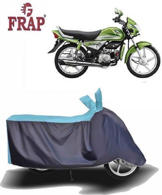 Frap Two Wheeler Cover for Hero(MotoCorp HF Deluxe, Blue, Grey)