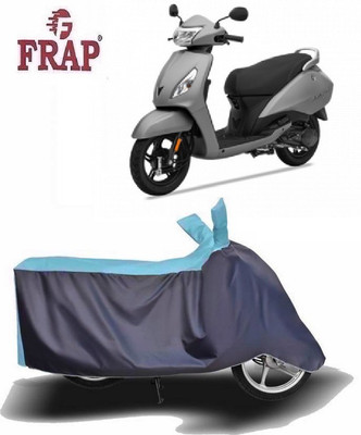 Frap Two Wheeler Cover for TVS(Jupiter, Blue, Grey)
