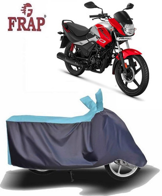 Frap Two Wheeler Cover for Hero(Passion Pro i3S, Blue, Grey)