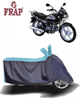 Frap Two Wheeler Cover for Hero(Splendor Pro, Blue, Grey)