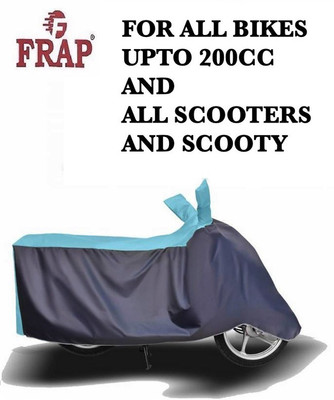 Frap Two Wheeler Cover for Universal For Bike(Blue, Grey)