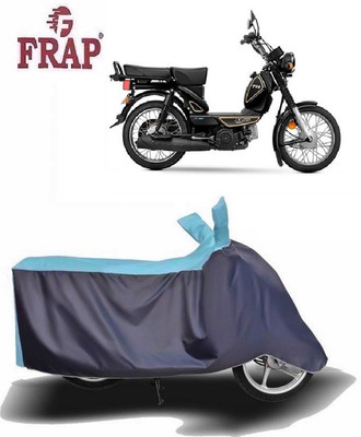 Frap Two Wheeler Cover for TVS(Heavy Duty Super XL, Blue, Grey)