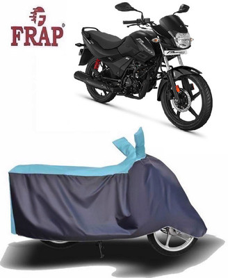 Frap Two Wheeler Cover for Hero(Passion Pro, Blue, Grey)