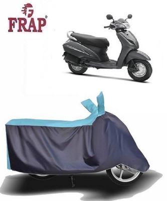 Frap Two Wheeler Cover for Honda(Activa 3G, Blue, Grey)