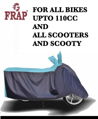Frap Two Wheeler Cover for Universal For Bike(Blue, Grey)
