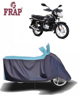 Frap Two Wheeler Cover for Bajaj(Platina 110, Blue, Grey)