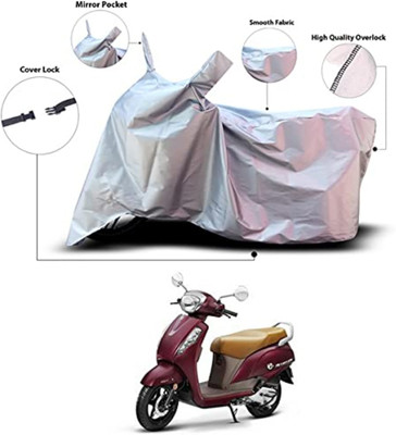 KRYB Waterproof Two Wheeler Cover for Suzuki(Access SE, Silver)