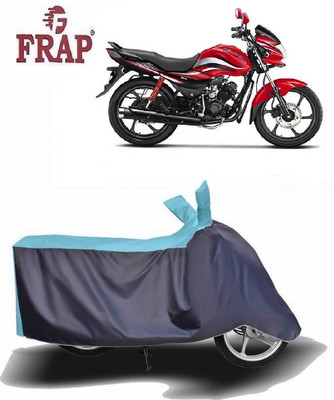 Frap Two Wheeler Cover for Hero(Passion Pro, Blue, Grey)