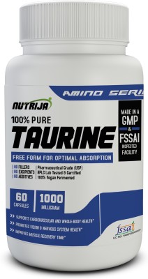 NutriJa L-Taurine 1000MG-60Capsules(60 No)