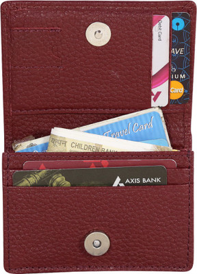 Style 98 15 Card Holder(Set of 1, Maroon)