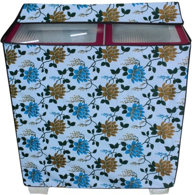 KingMatters Semi-Automatic Washing Machine  Cover(Width: 82 cm, Cornflower, Spice)