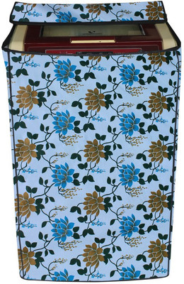 KingMatters Top Loading Washing Machine  Cover(Width: 55 cm, Cornflower, Spice)
