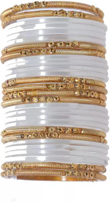 Dreamy Designs Glass Bangle Set(Pack of 28)