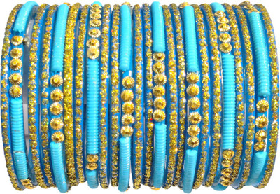 Anshi Creations Glass Bangle Set(Pack of 24)