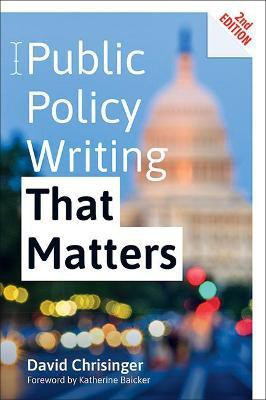 Public Policy Writing That Matters(English, Paperback, Chrisinger David)