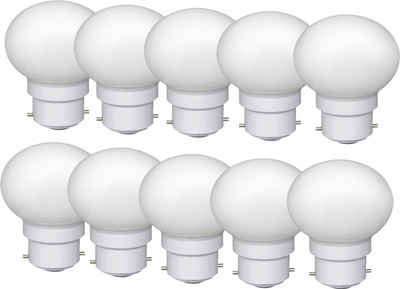 ambert 0.5 W Basic Globe B22 LED Bulb(White, Pack of 10)
