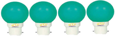 ambert 0.5 W Basic Globe B22 LED Bulb(Green, Pack of 4)
