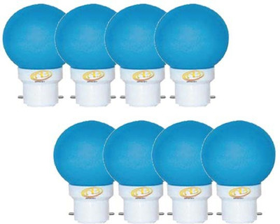 ambert 0.5 W Basic Globe B22 LED Bulb(Blue, Pack of 8)