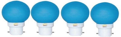 ambert 0.5 W Basic Globe B22 LED Bulb(Blue, Pack of 4)