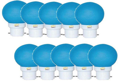ambert 0.5 W Basic Globe B22 LED Bulb(Blue, Pack of 10)