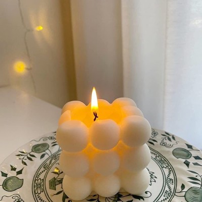 The Umbrella Store Soy Wax Bubble Candle, 9 Balls Cube Candle Candle(White, Pack of 1)