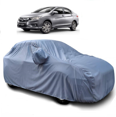 Autoprime Car Cover For Honda City i-Dtec (With Mirror Pockets)(Silver)