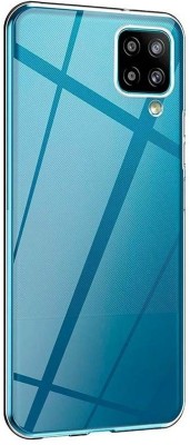 Phone Care Back Cover for Samsung Galaxy F12(Transparent, White, Grip Case, Pack of: 1)