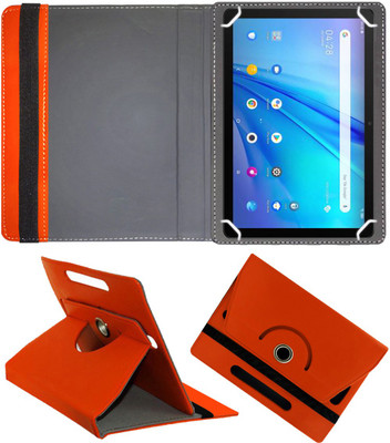 Fastway Flip Cover for TCL Tab 10s 10.1 inches Tablet(Orange, Cases with Holder, Pack of: 1)