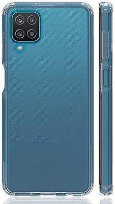 Phone Back Cover Pouch for Samsung Galaxy F22(Transparent, White, Grip Case, Pack of: 1)