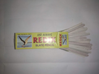 juturus Red-ix Thin Slate Pencils 400g Writing Chalk(40 Sticks)